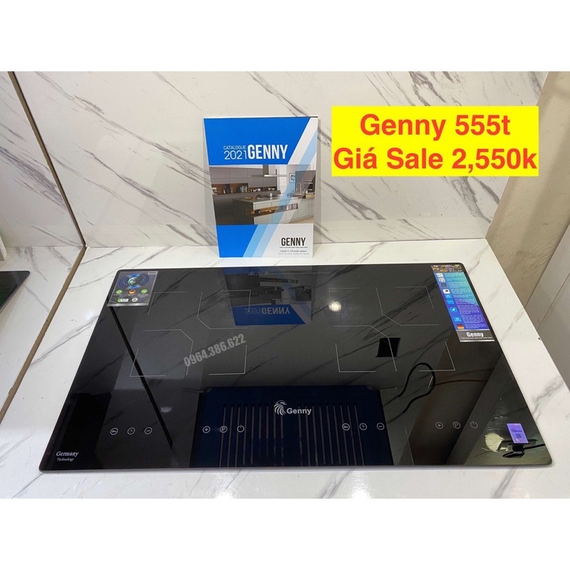 Bếp từ đôi genny gn 555t ✅freeship ✅ bếp từ inverter -made in vietnam -bảo hành chính hãng 2 năm