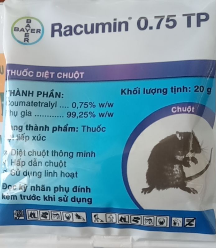 Diệt chuột thông minh Racumin Bayer 20gr