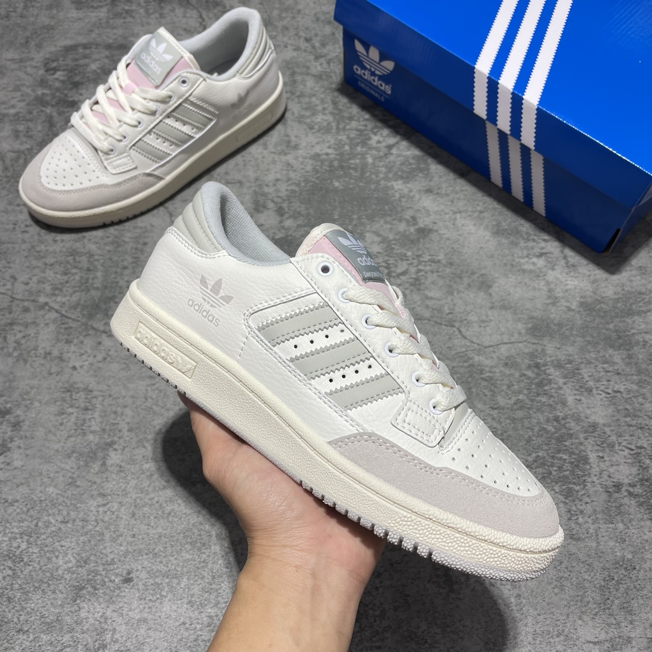 Ảnh thật / trắng xám - giày sneaker adidas forum 84 siêu cấp - giầy thể thao nam nữ hàng xuất dư fulltag