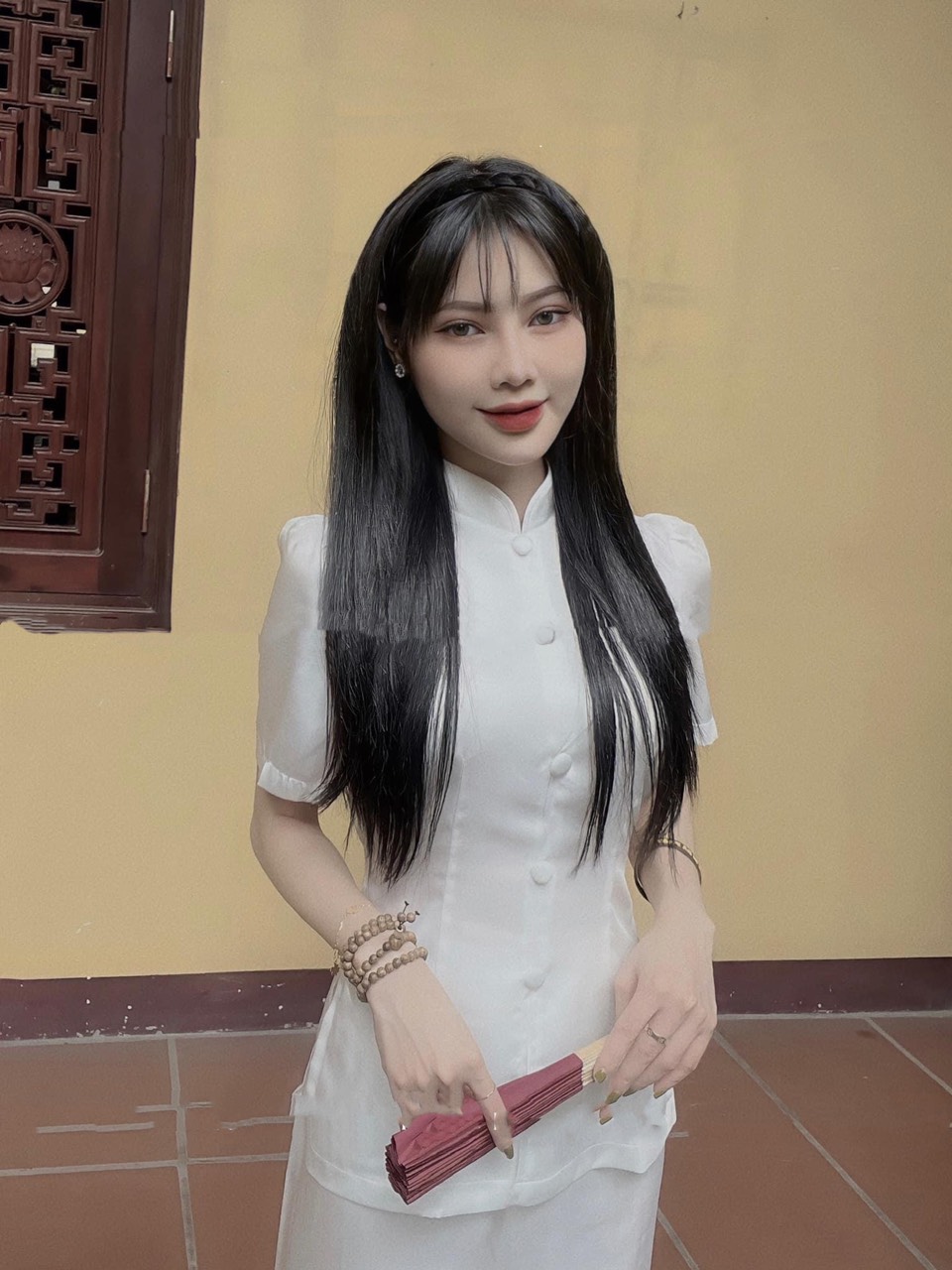 Đồ lam thêu cổ tàu nguyên set mềm mịn l11