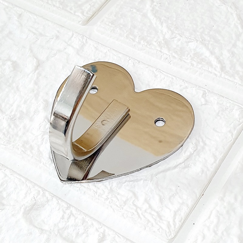 [HCM]Móc Treo Quần Áo Inox Cao Cấp Hình Tim