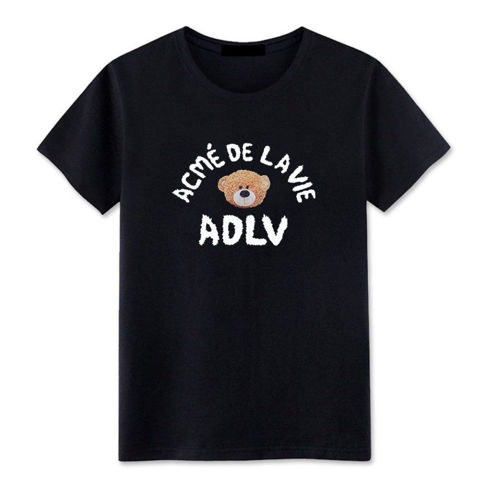 [FREESHIP] Áo thun unisex hình Gấu ADLV 2 màu đen, trắng Full Size