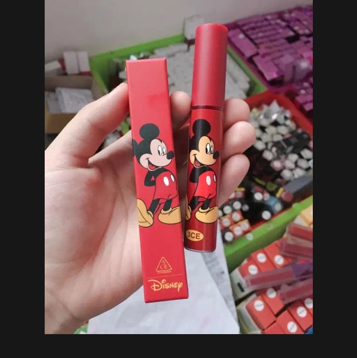 Son môi chuột mickey xanh đỏ dễ thương cute - TATOO LIP TINT giá rẻ