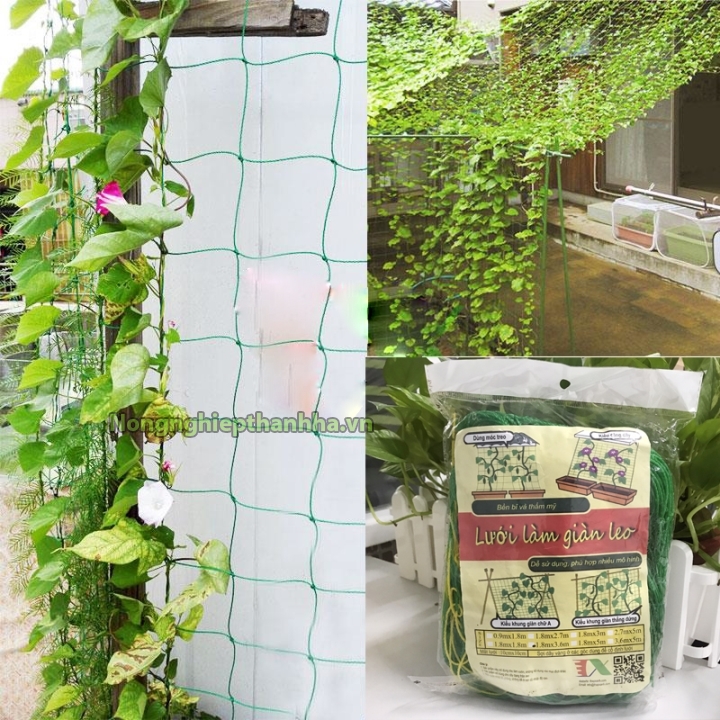 Lưới làm giàn cho cây thân leo - 1,8mx3,6m bền đẹp - d119