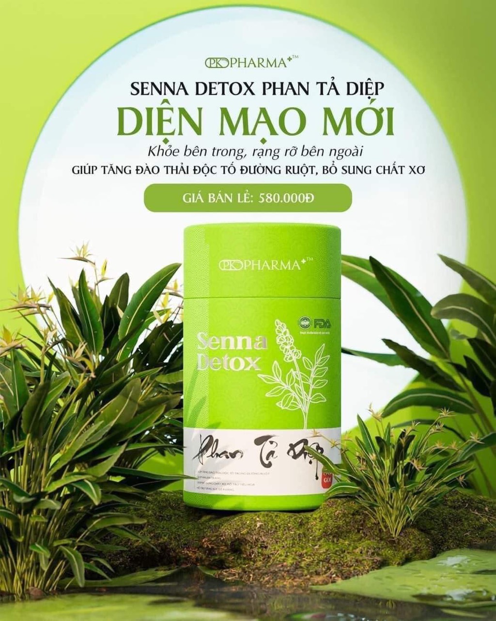Phan Tả Diệp senna detox Thải độc ruột Dr.Lacir- Hộp 30 gói