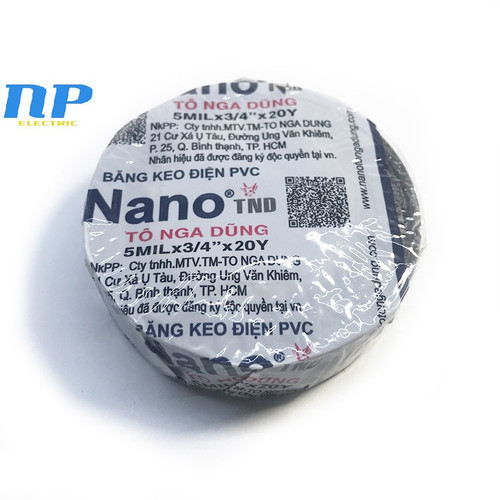 Băng Keo Nano Đen Cách Điện Nhỏ và Lớn