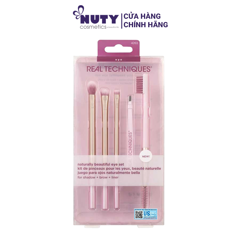 Bộ Cọ Trang Điểm Mắt Real Techniques Naturally Beautiful Eye Makeup Brush Kit