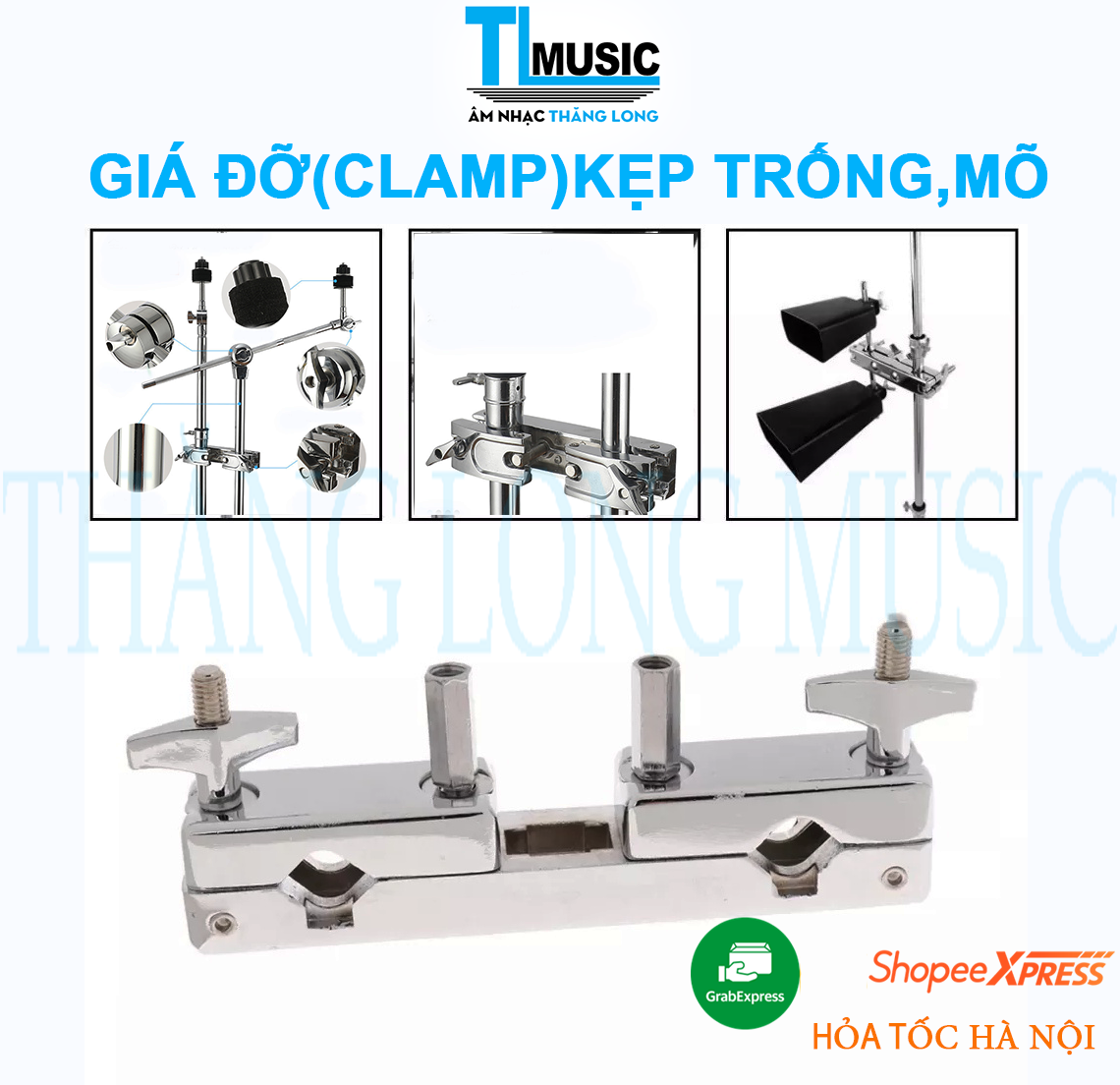 Giá đỡ kẹp trống Jazz,mõ... tiện dụng