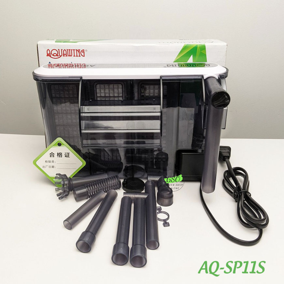 Lọc thác hồ cá kết hợp lọc váng aquawing 6w - aq-sp011s lọc hút đáy - hút mặt nước