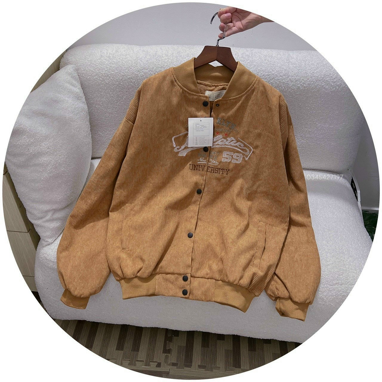 Áo khoác nhung bomber nam nữ 2 lớp vải nhung tăm logo thêu atheatic hot trend thời trang. tp