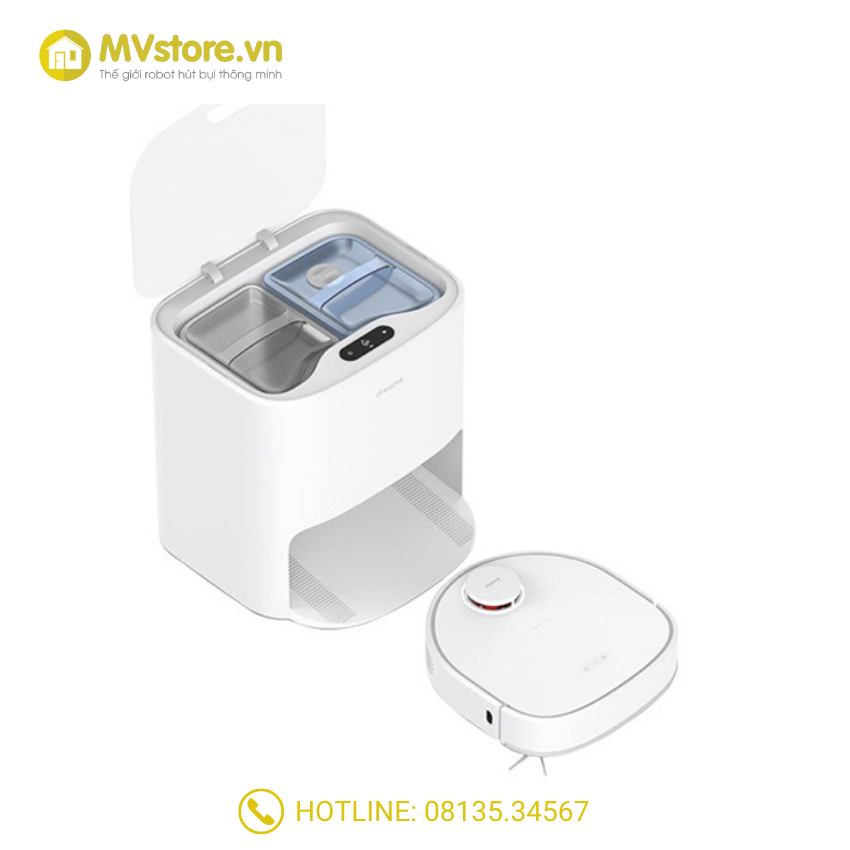 Robot Hút Bụi Lau Nhà Dreame W10 – Tự Động GIặt Giẻ Và Sấy Khô - Lực Hút 4000Pa, Pin 6400mAh - Hàng Chính Hãng Mới 100% - Bảo Hành 12 Tháng