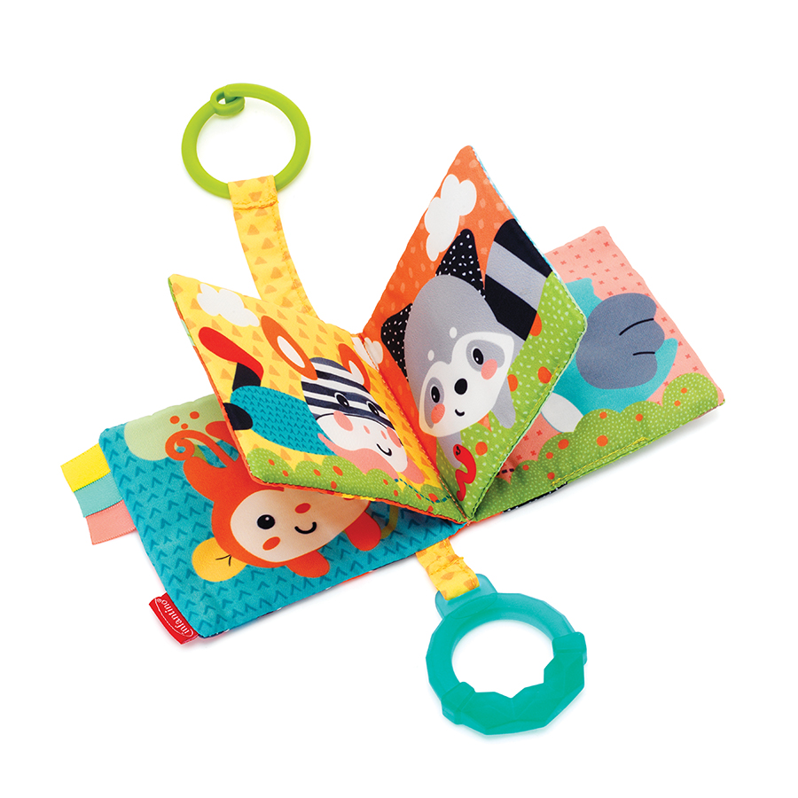 Sách vải treo có tiếng sột soạt infantino - đồ chơi cho bé từ 0 tháng