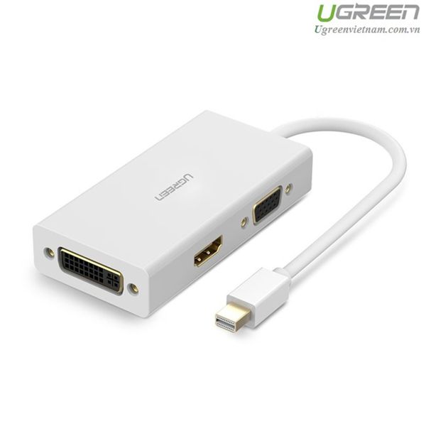 Cáp mini displayport to vga + hdmi + dvi ugreen 20417 - cáp thunderbolt