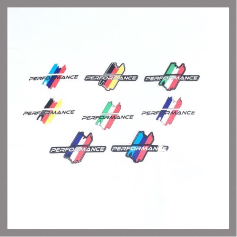 Tem decal / Tem Performance ITALY / AMG BMW chất liệu pvc cao cấp chống thấm trang trí xe hơi, xe máy...