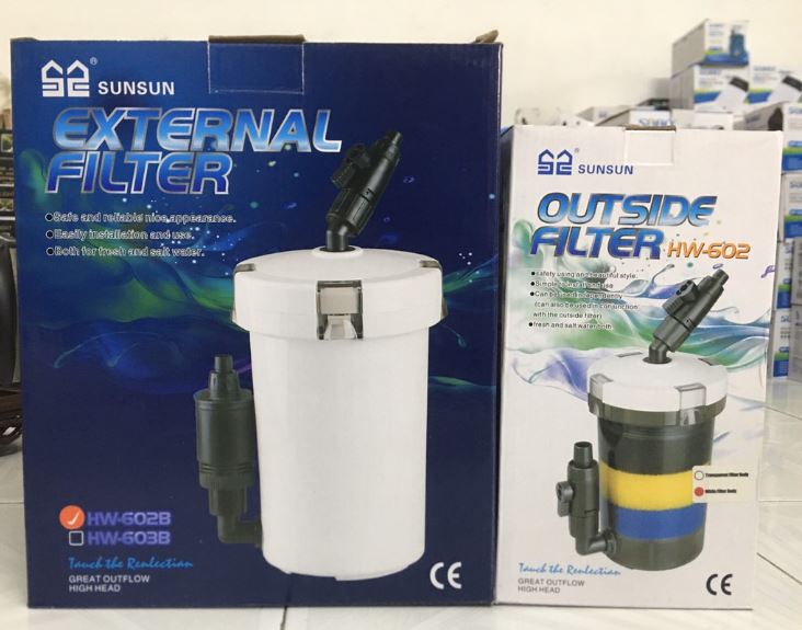 Lọc bể cá, bể thuỷ sinh sunsun hw-602 và sunsun hw-602b