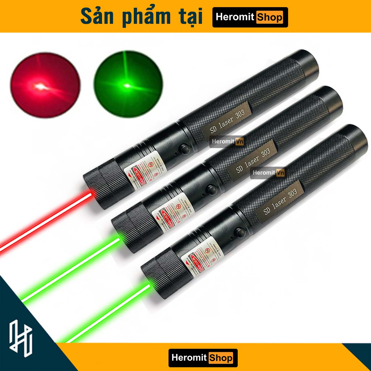 Đèn laser 303 , bút laze sáng cực mạnh chiếu xa hàng km , đèn chuẩn loại 1