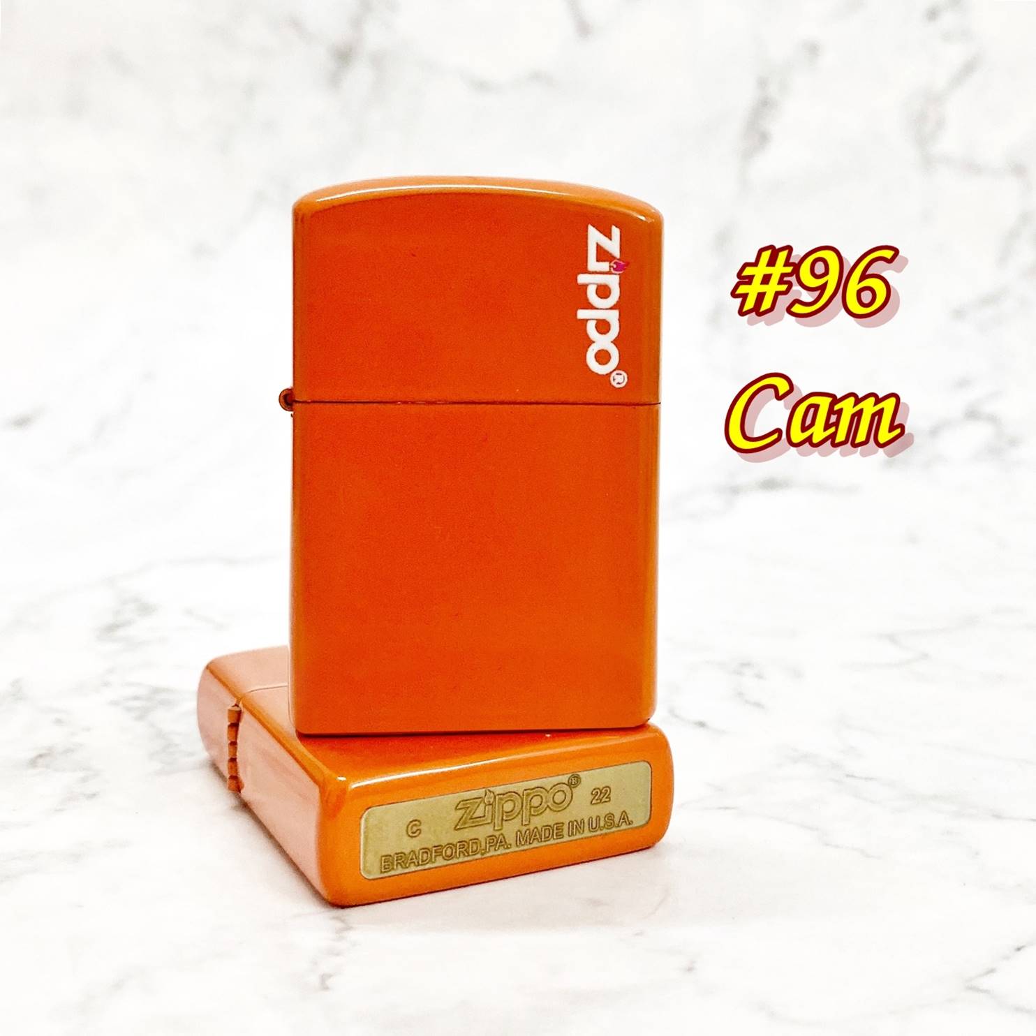 BẬT LỬA ZIP PO SƠN TĨNH ĐIỆN (CÓ MỘC ĐÁY) - (XÀI XĂNG) #96 CAM