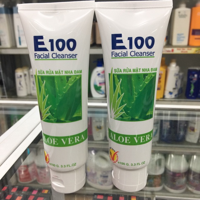 Sữa rửa mặt e100 nha đam 100g