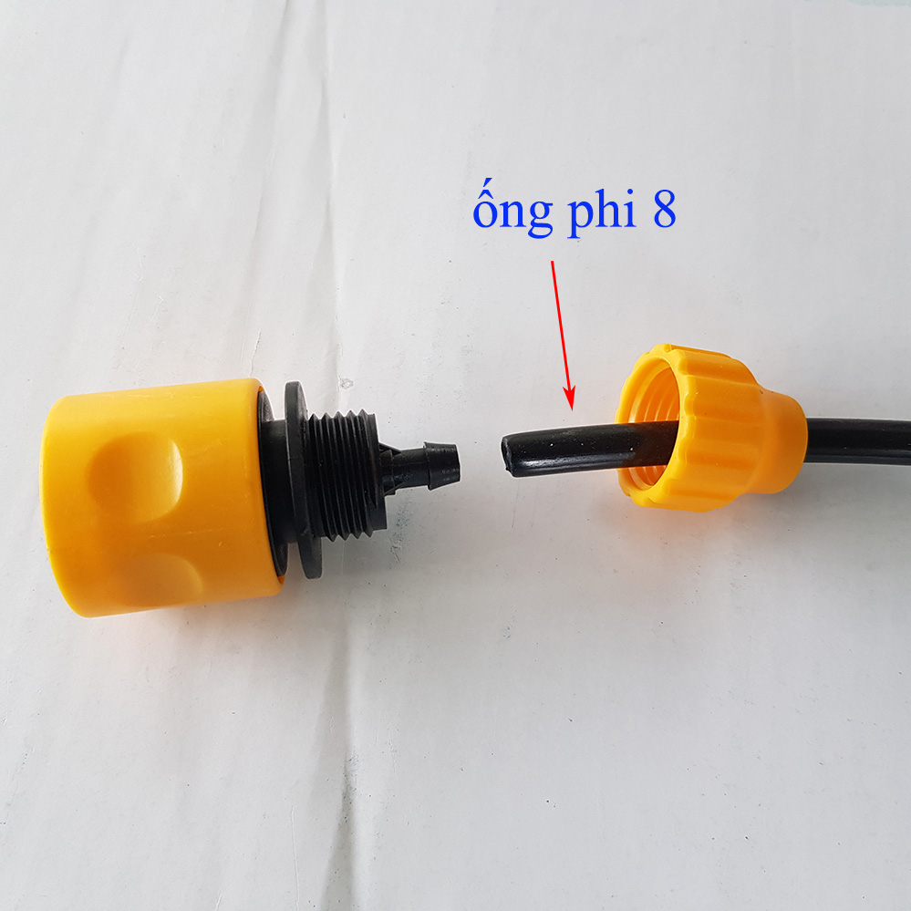 Jack nối gài phi 8 kết nối nhanh chống với vòi xịt- Jack nối gài phi 8 kết nối nhanh chống với vòi xịt- Jack nối gài phi 8 kết nối nhanh chống với vòi xịt