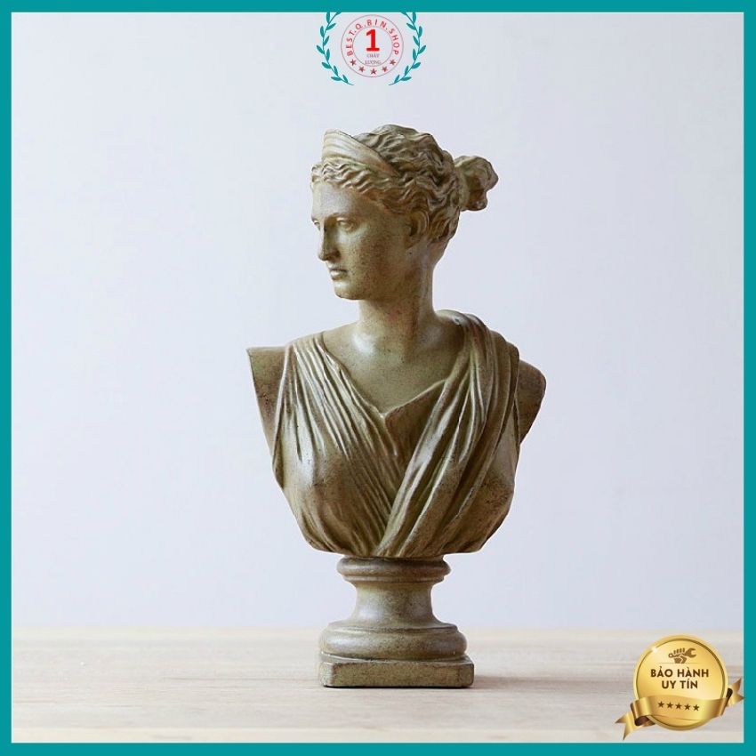 Tượng trang trí decor nữ thần Hy Lạp size lớn tân cổ điển sang trọng Dùng làm quà tặng , trang trí nhà cửa , đem lại may mắn giảm stress Cam kết đóng gói không bể vỡ , Qbinshop