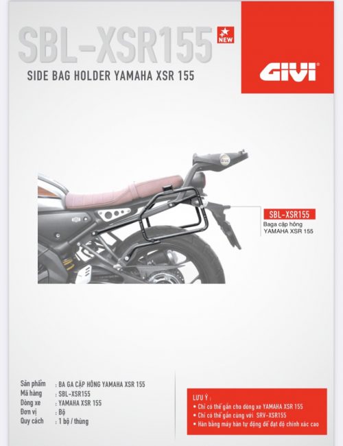 Cặp baga hông givi sbl của yamaha xsr155