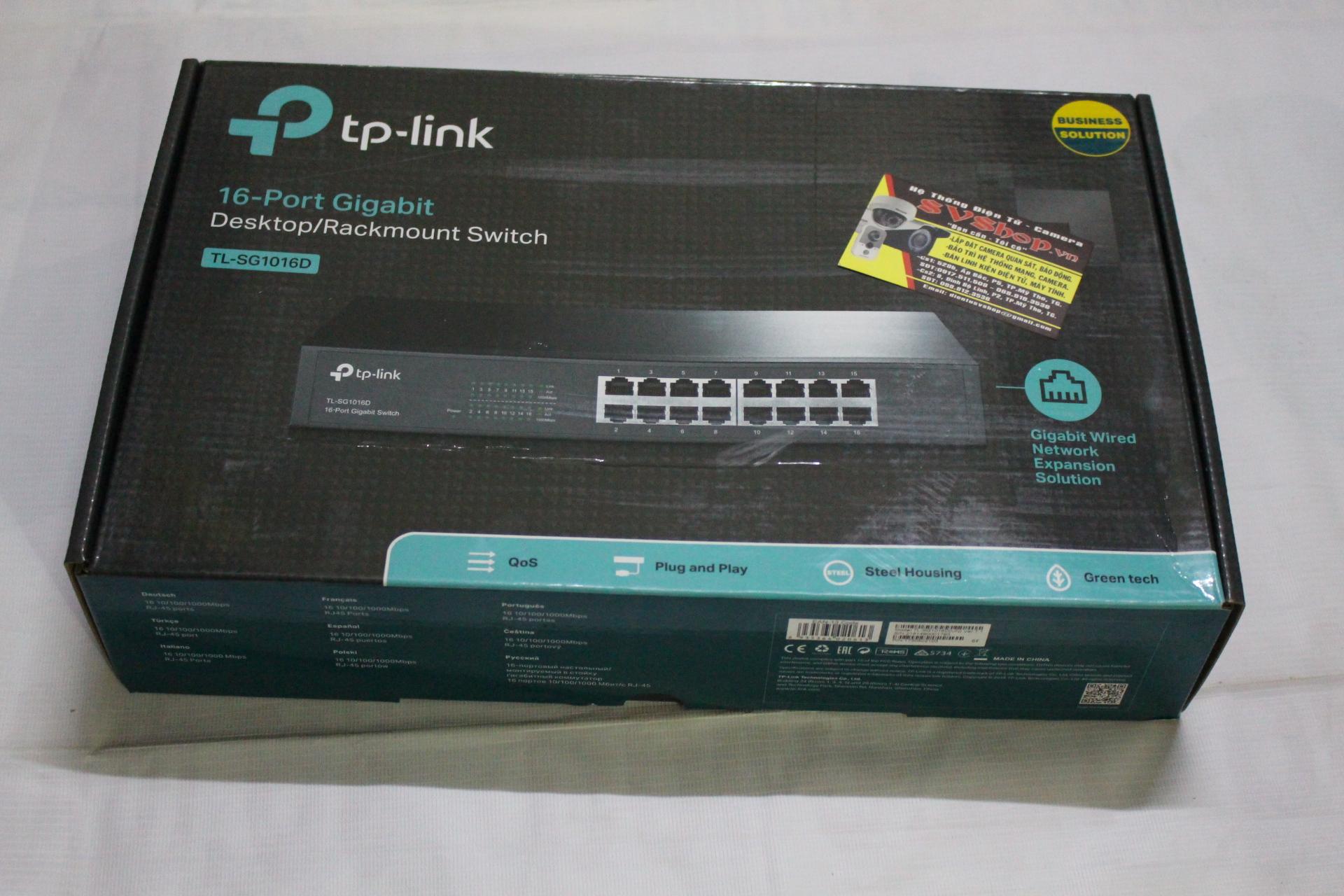 Switch tp link 16p 10/100/1000mbps sg1016d