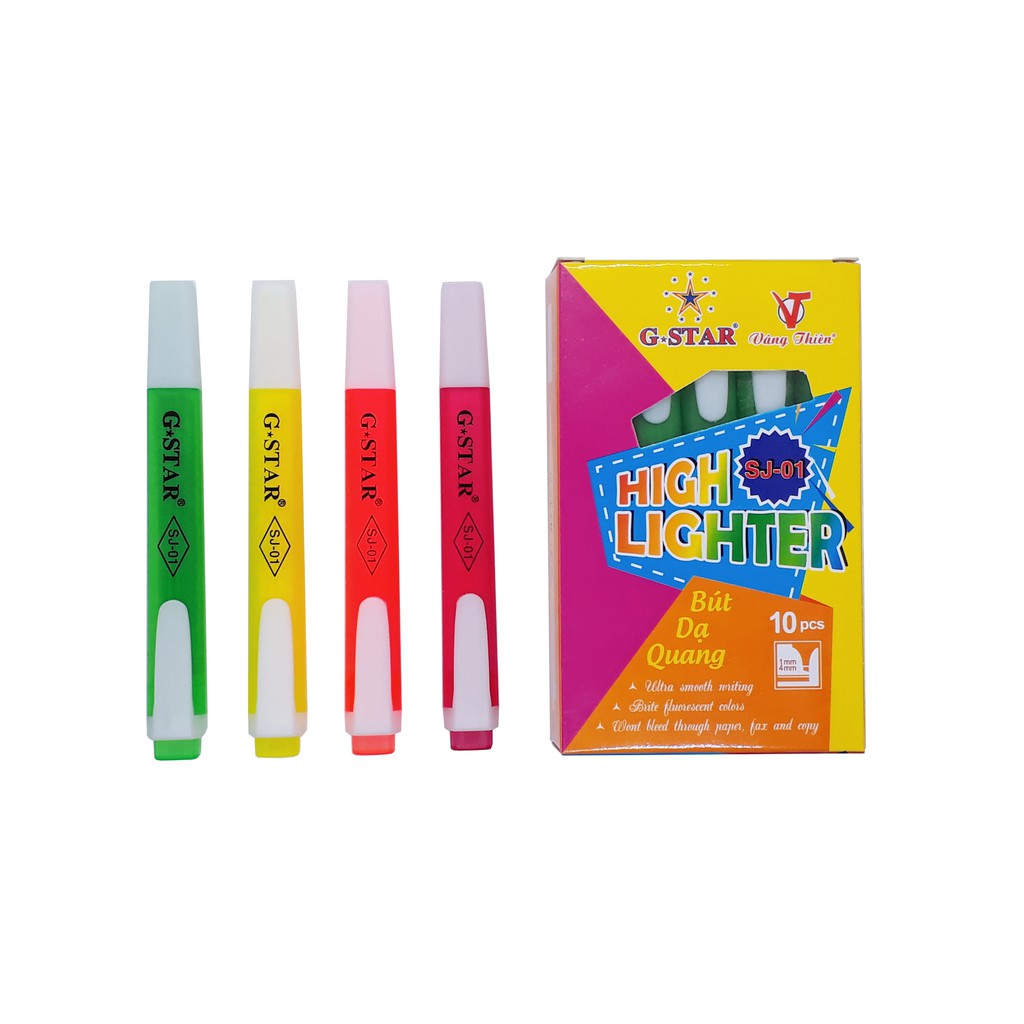 Bút Dạ Quang - Highlighter G-Star SJ-01 ( Lá, Vàng, Cam, Hồng )