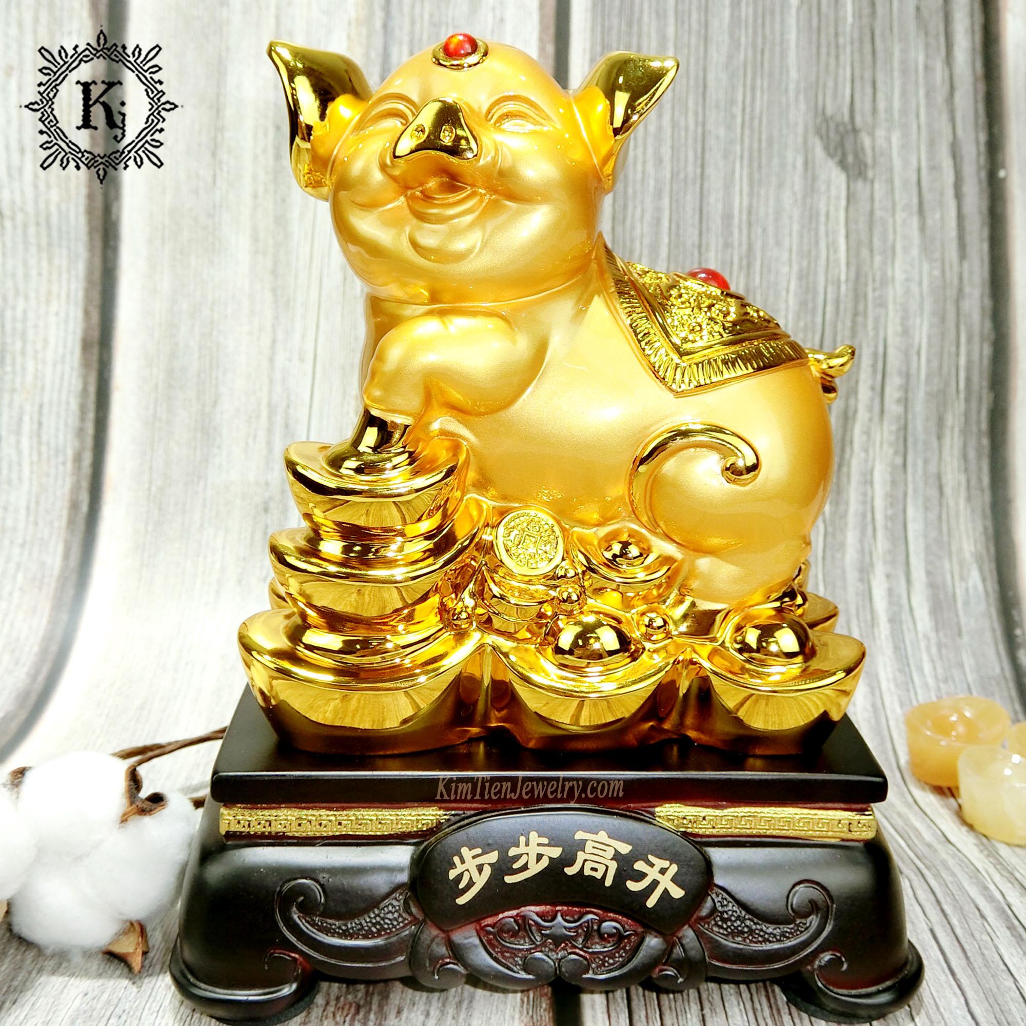 Tượng Heo Vàng Phong Thủy -  Mang Đến Sự Sung Túc - Ấm No - Con Cháu Vui Vẻ