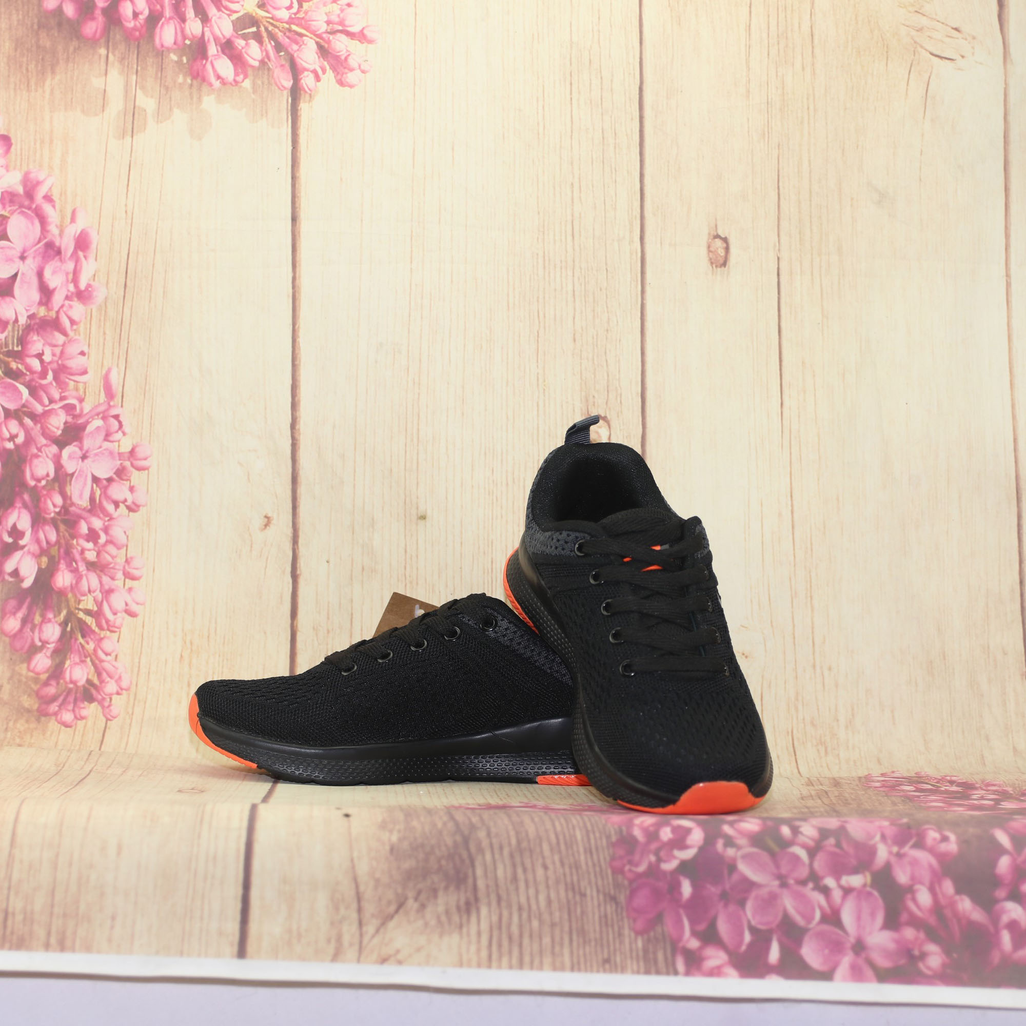 Giày thể thao nữ full đen, xám, đen trắng thời trang K105