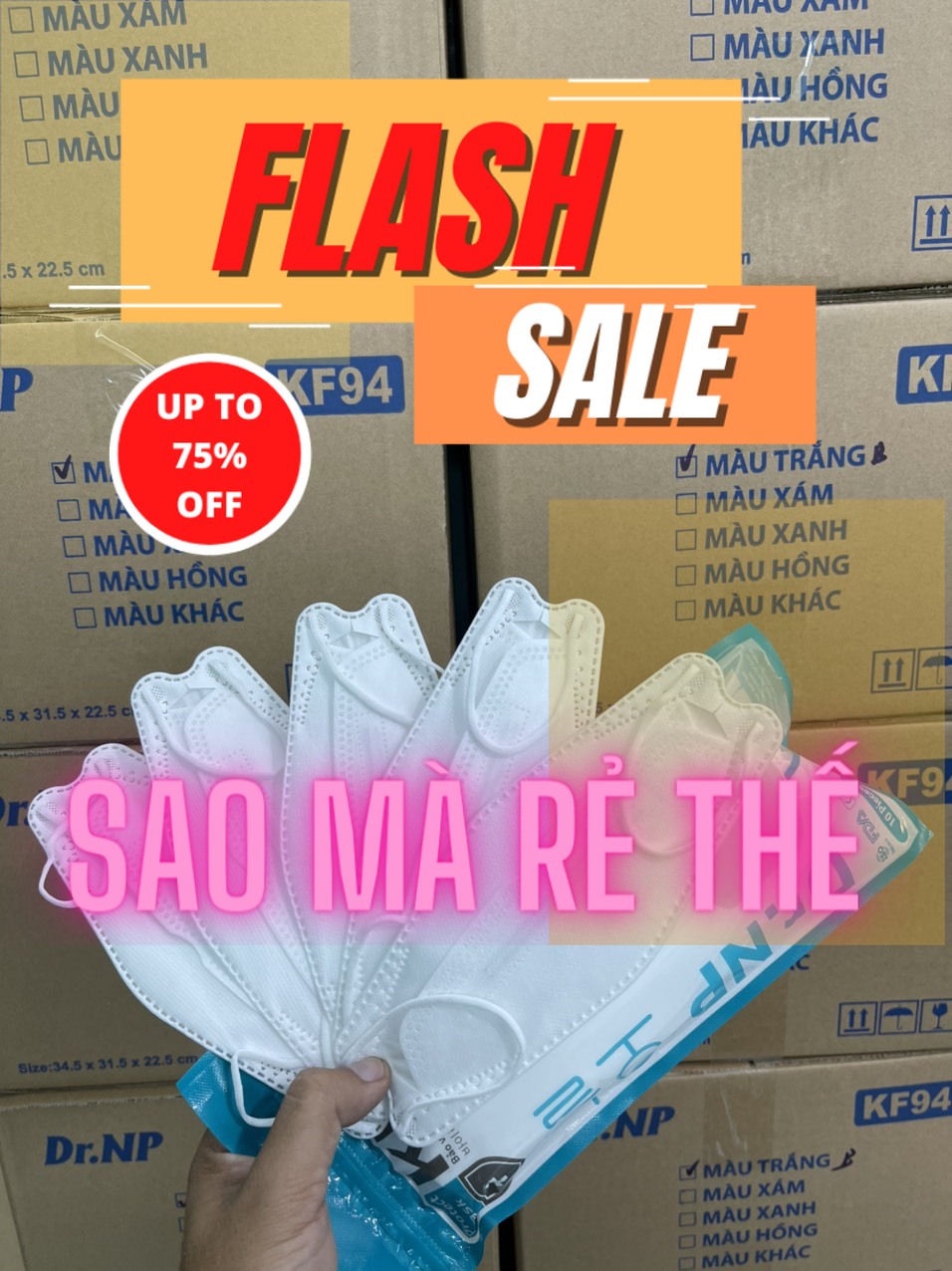 Combo khẩu trang Hàn Quốc KF94 cao cấp, khẩu trang Hàn Quốc, khẩu trang KF94, khẩu trang cao cấp, khẩu trang kháng khuẩn, DR NP, khẩu trang KF94 DR NP