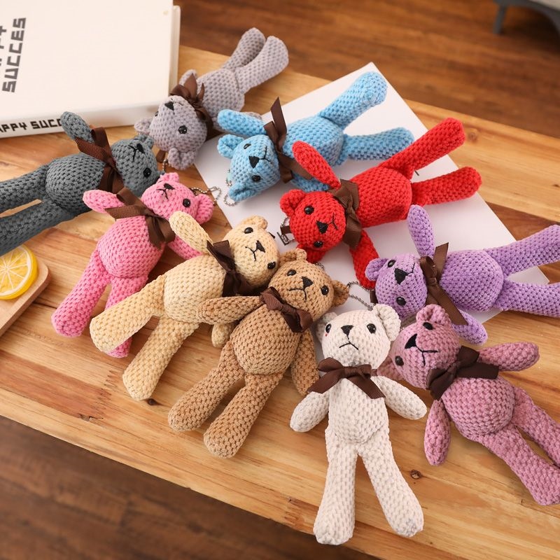 Teddy bear teddy bear plush toys little figurines bag pendant handbags