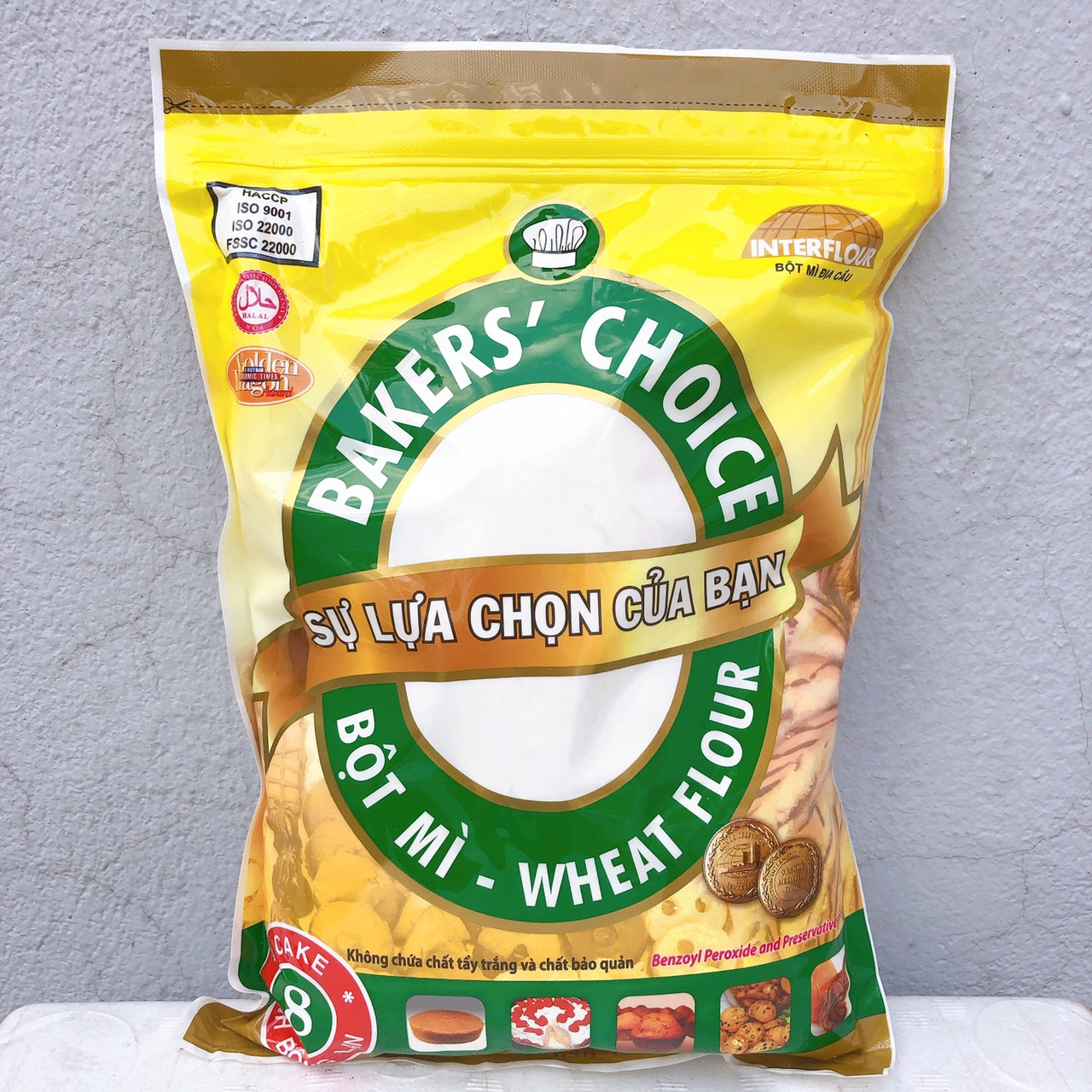 Bột mì (1kg) baker choice số 8 dùng làm bánh bông lan siêu ngon siêu tiết kiệm