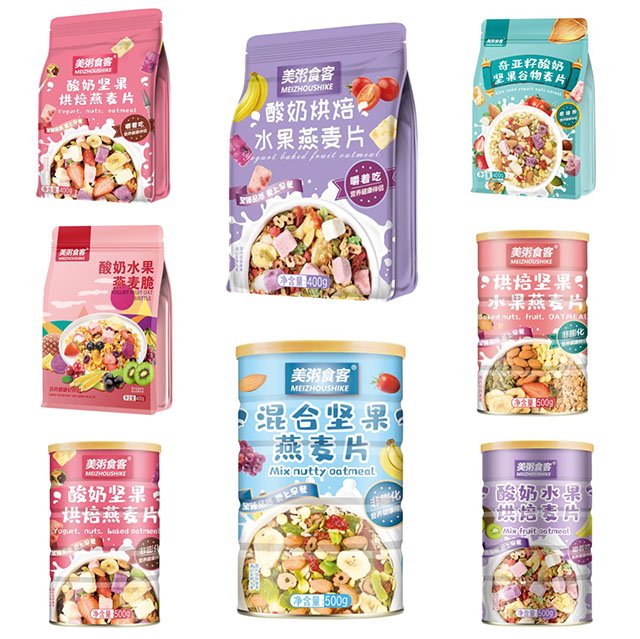 Ngũ cốc sữa chua hoa quả giảm cân meizhoushike - ngũ cốc ăn kiêng granola