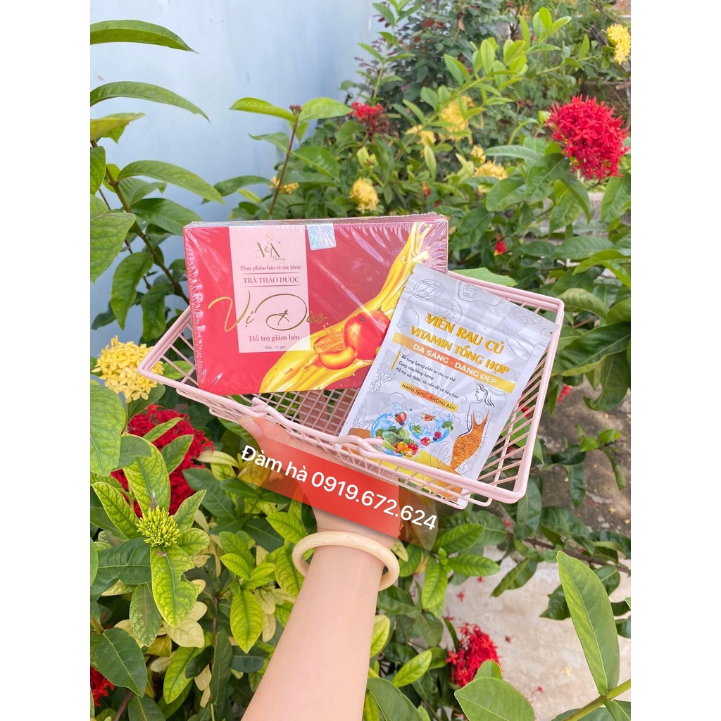 Trà Đào giảm cân đông Anh x3