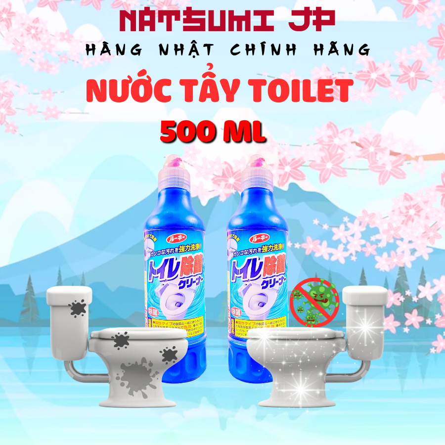 Nước tẩy rửa bồn cầu toilet, nhà vệ sinh Daiichi Sekken 500ml diệt khuẩn Nhật Bản