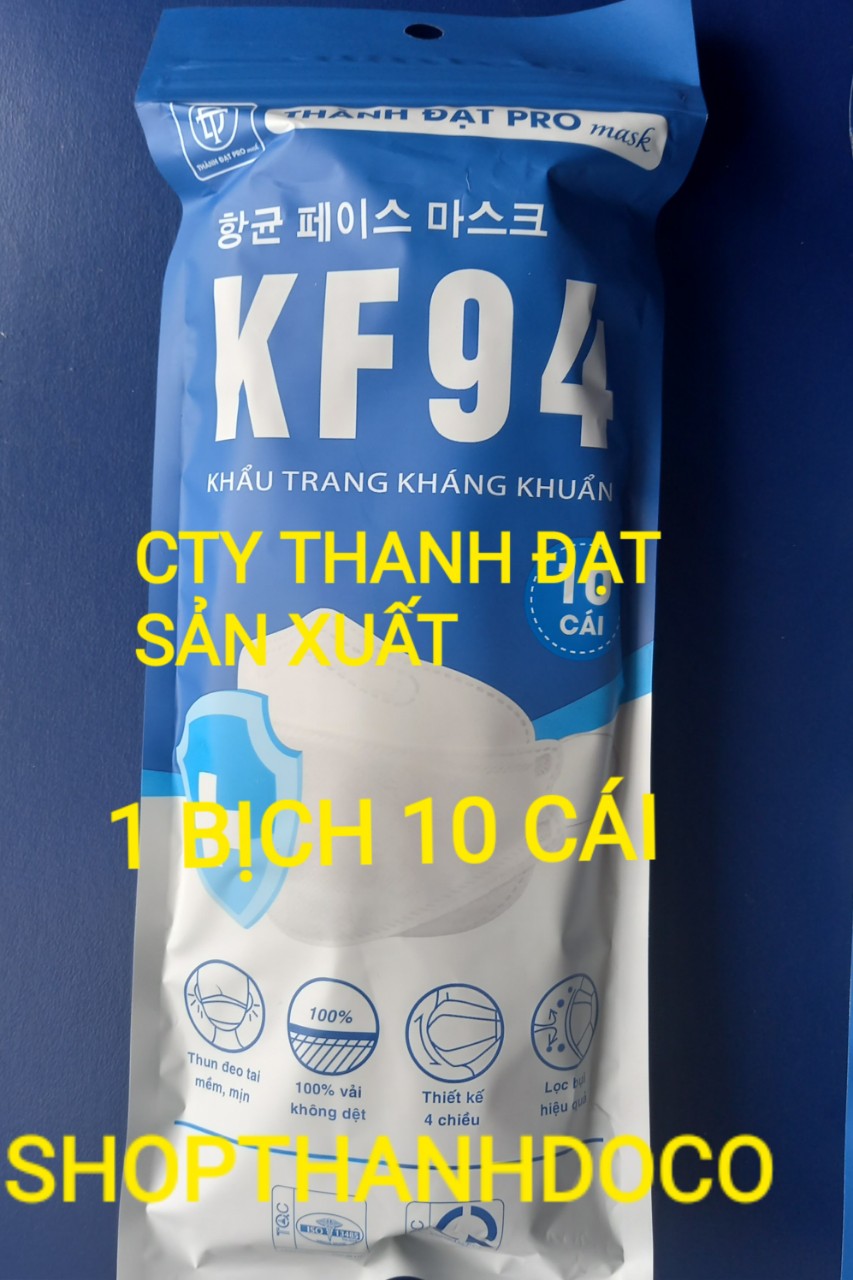 Khẩu trang kf94 thành đạt trắng