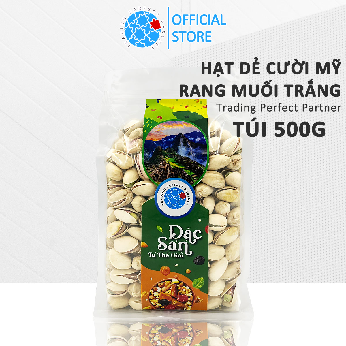 Hạt dẻ cười mỹ trading perfect partner túi 500g - nhập khẩu từ mỹ