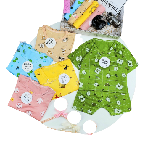 Bộ thun lạnh cho bé | FREE SHIP | Set cộc tay cho bé trai bé gái | 100% cotton | Quần áo trẻ em