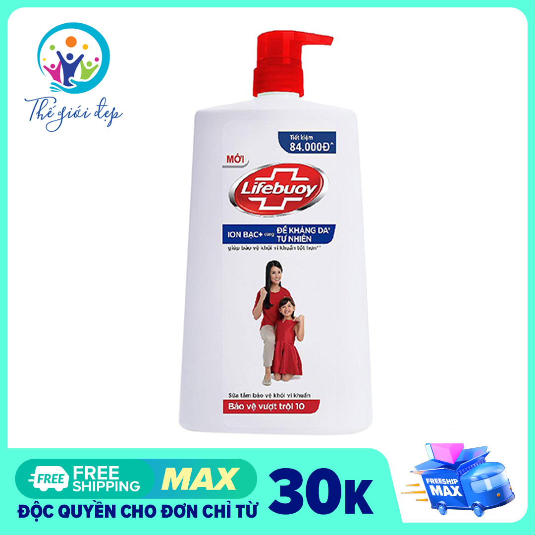 Sữa tắm sạch khuẩn lifebuoy bảo vệ vượt trội 10 chai 1kg