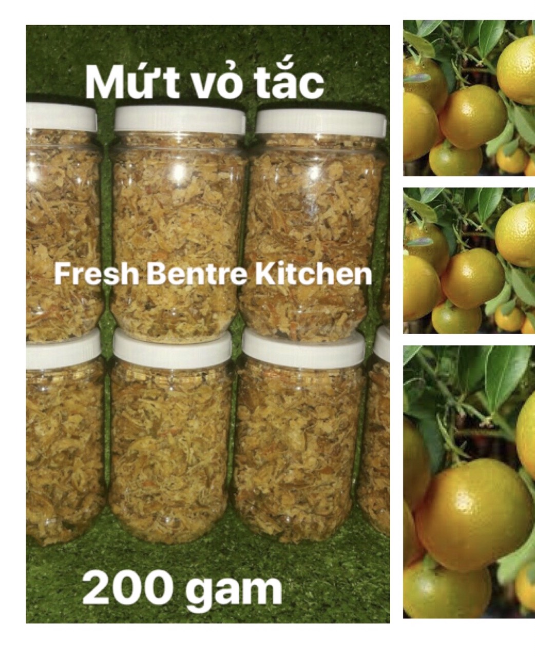 Mứt vỏ tắc (quất, hạnh)