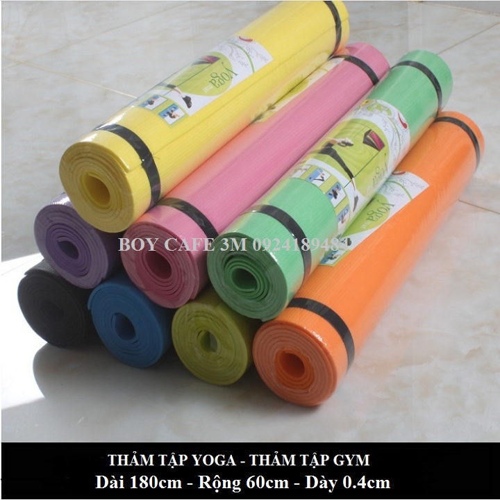Thảm tập yoga và gym - 1 lớp 4mm giá rẻ !!!!