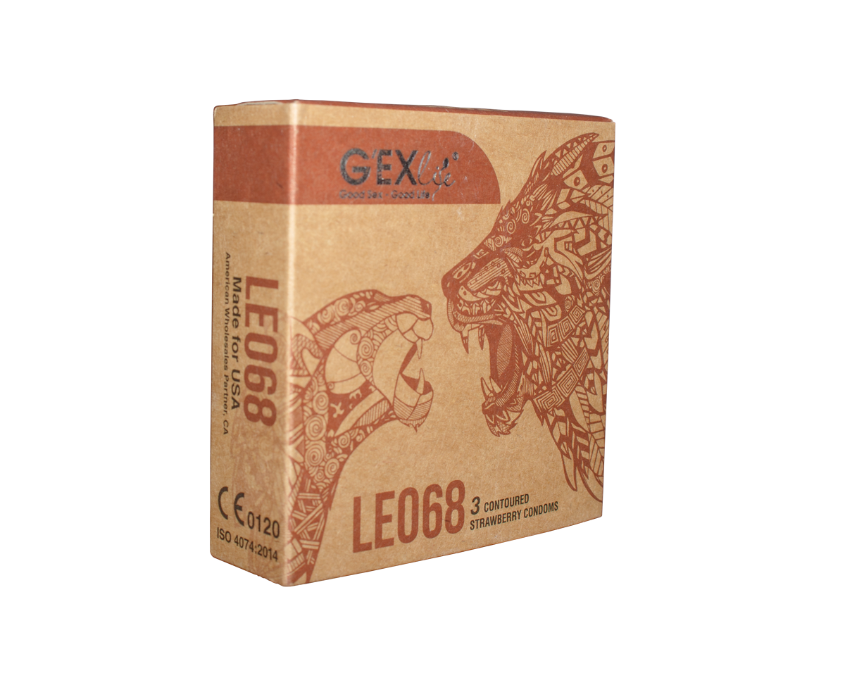 Bao cao su gexlife leo68 hương dâu hộp 3 chiếc