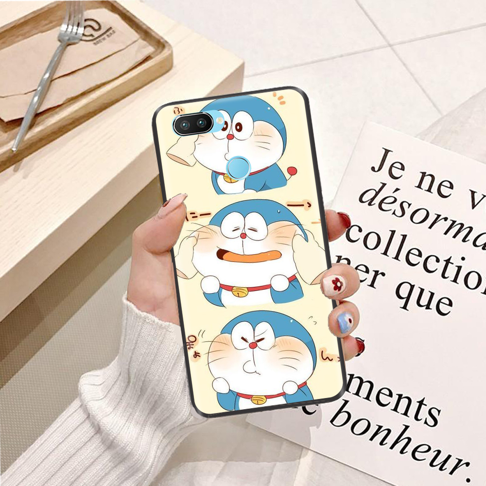 Ốp lưng điện thoại oppo realme 1 / realme 2 / realme 2 pro / realme 3 / r17 viền dẻo tpu bst doremon làm duyên