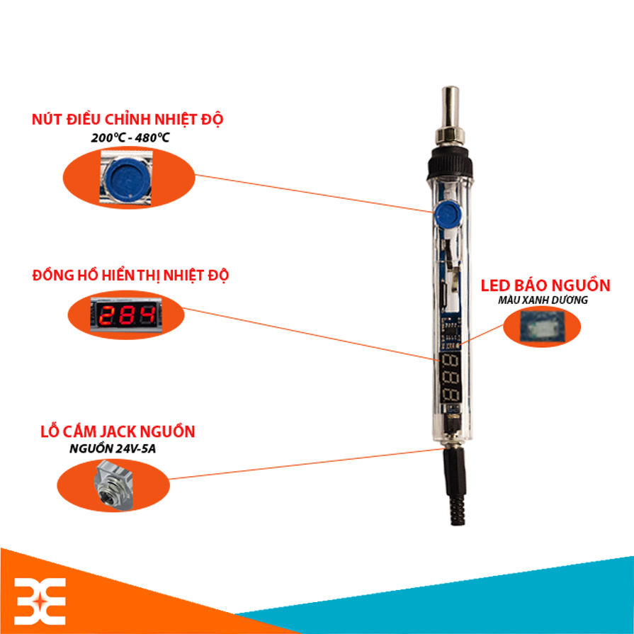 Tay Hàn Điều Chỉnh Nhiệt Độ T12 Chưa Bao Gồm Mũi Hàn Và Nguồn
