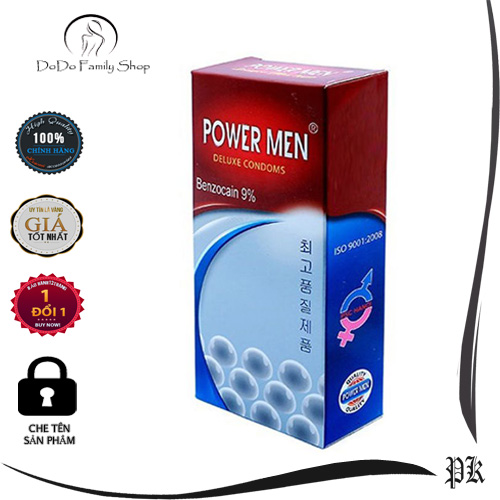 [HCM]Bao cao su kéo dài thời gian Powermen Ngọc Trai có gai gân