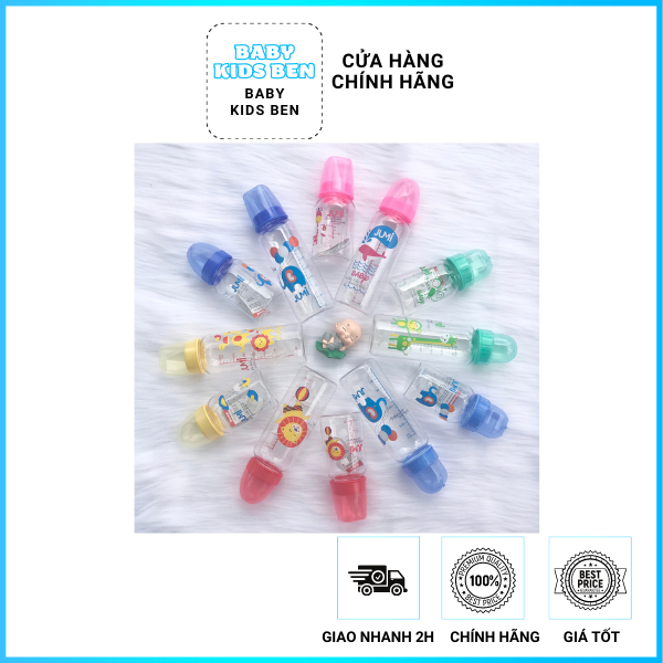 Bình sữa jumi cho bé chính hãng 140 ml/ 250 ml