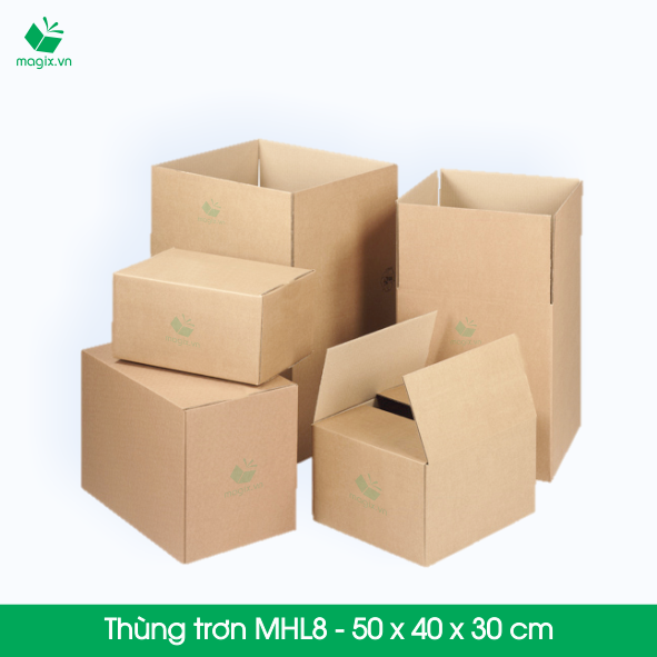 MHL8 - 50x40x30 cm - 10 Thùng hộp carton trơn