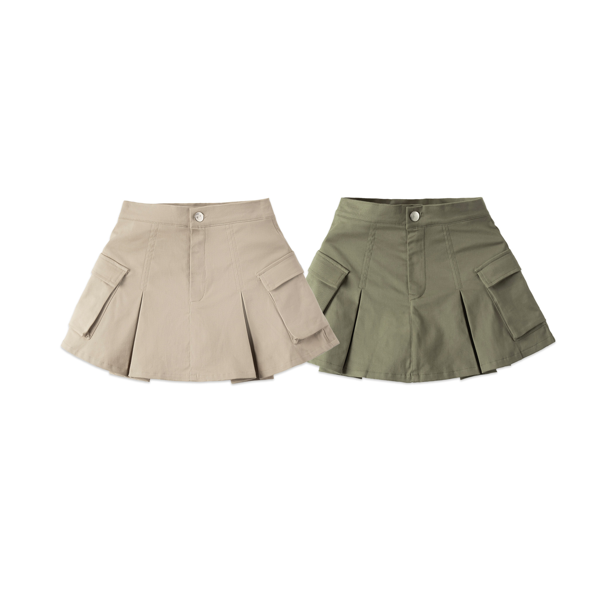 Váy cargo form ngắn SLC - màu Beige/Olive