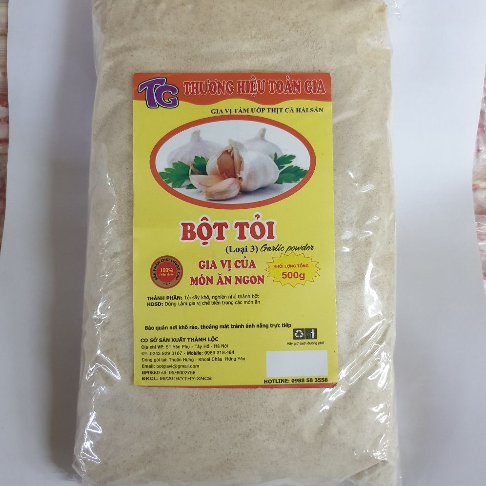 Bột tỏi toàn gia gói 500g