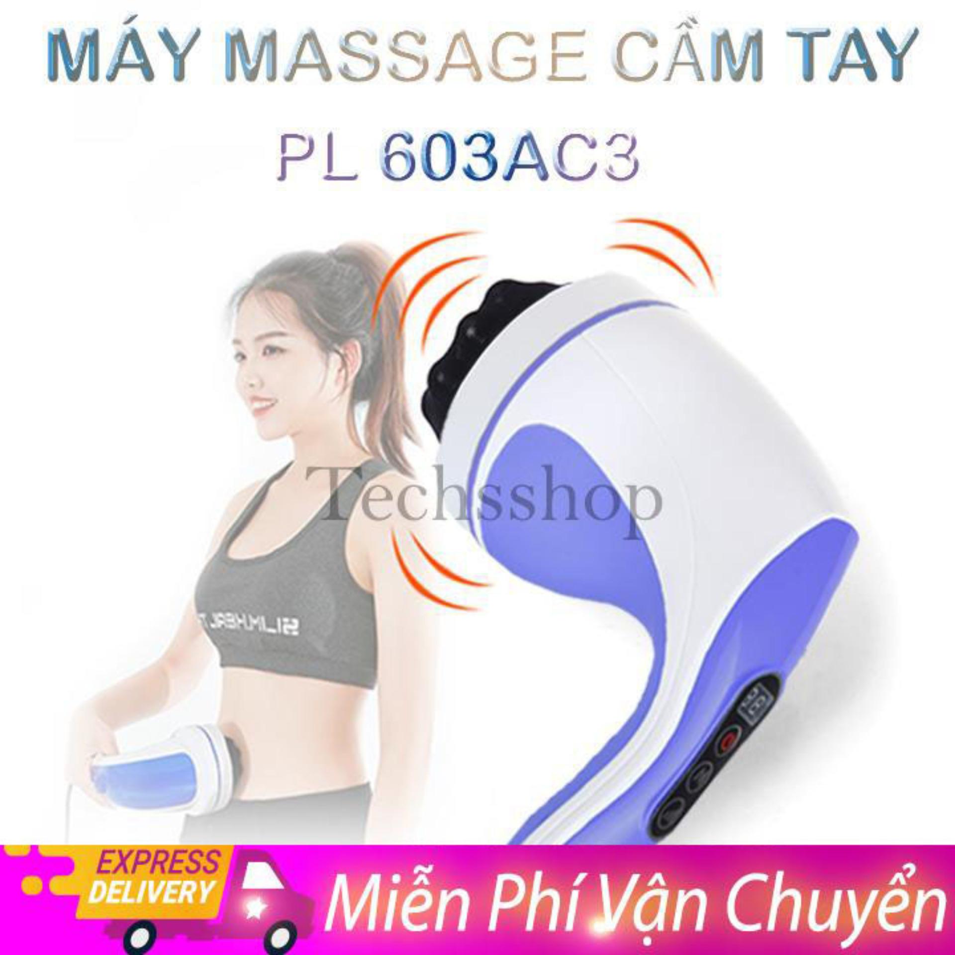 Máy massage cầm tay loại 8 đầu Hiệu Puli PL-603AC3 - Máy matxa cầm tay - Máy mát xa toàn thân cao cấp - Làm thon gọn cơ thể - máy đánh tan mỡ bụng